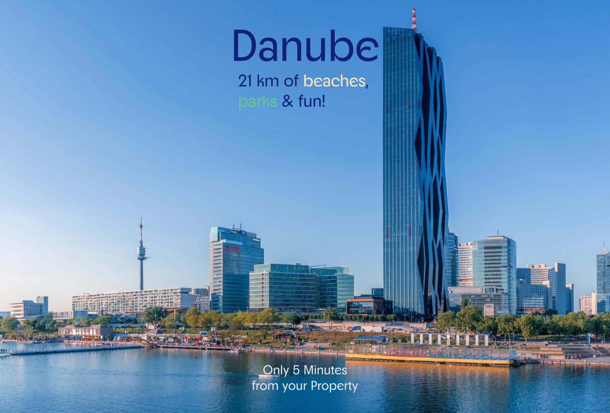Joyful 2Br Apt. @ Millenium Tower And The Danube Wien Ngoại thất bức ảnh